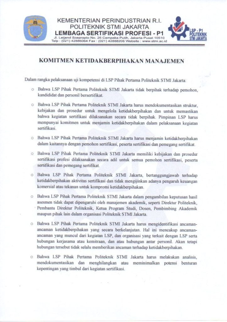 Komitmen Manajemen 1